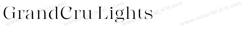 GrandCru Lights字体转换